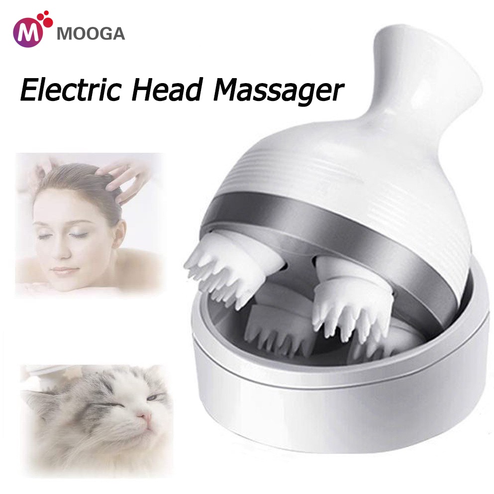 ❤️Hàng Có Sẵn ❤️ Máy Mát Xa Da Đầu Giúp Thư Giãn Và Giảm Căng Thẳng Máy Mát Xa Da Mặt Và Cơ Thể 3D