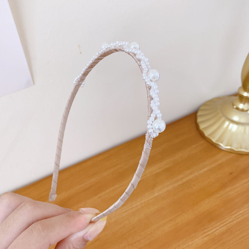 Băng Đô Đính Ngọc Trai Phong Cách Hàn Quốc Xinh Xắn Dễ Thương Cho Nữ