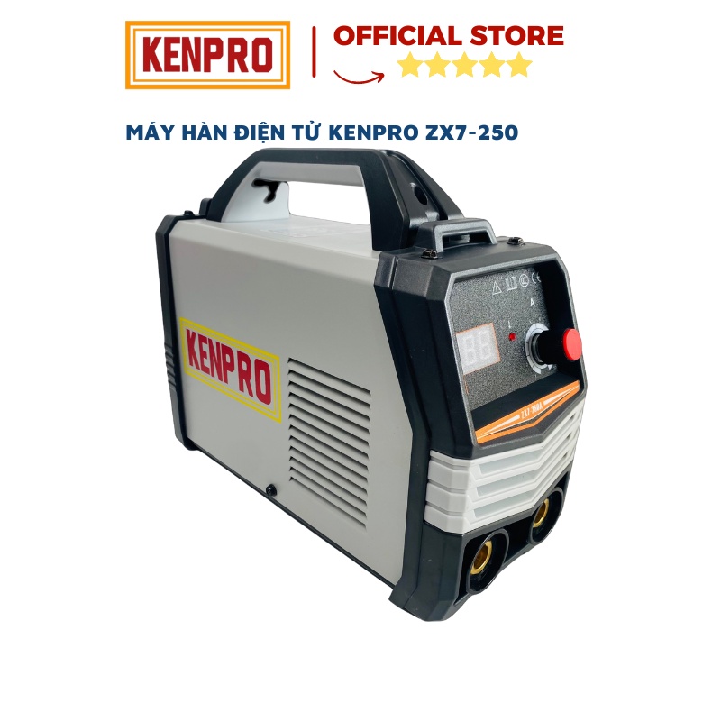 Máy Hàn Điện Tử Kenpro ZX7-250 Hàn Đến Que 4.0mm Hàn Liên Tục Que 3.2mm Bảo Hành 12 Tháng