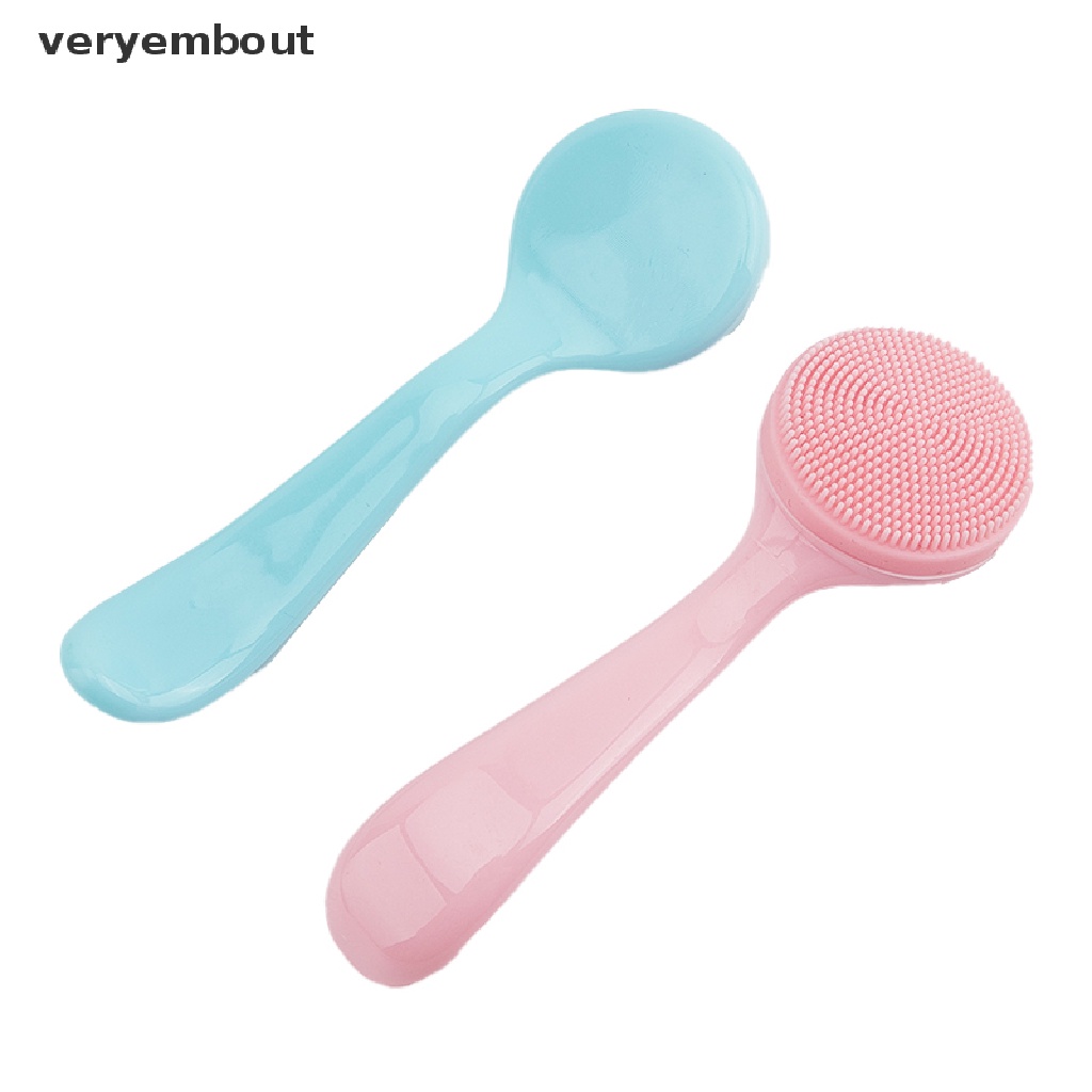 [Hàng mới về] Cọ rửa mặt silicon mềm mát xa da mặt loại bỏ mụn đầu đen