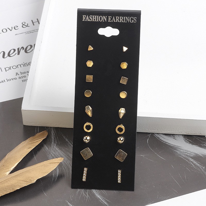 Sét 9 đôi bông tai thời trang symple style BT179