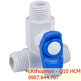 Van khóa nước 3 đầu răng phi 21mm cao cấp