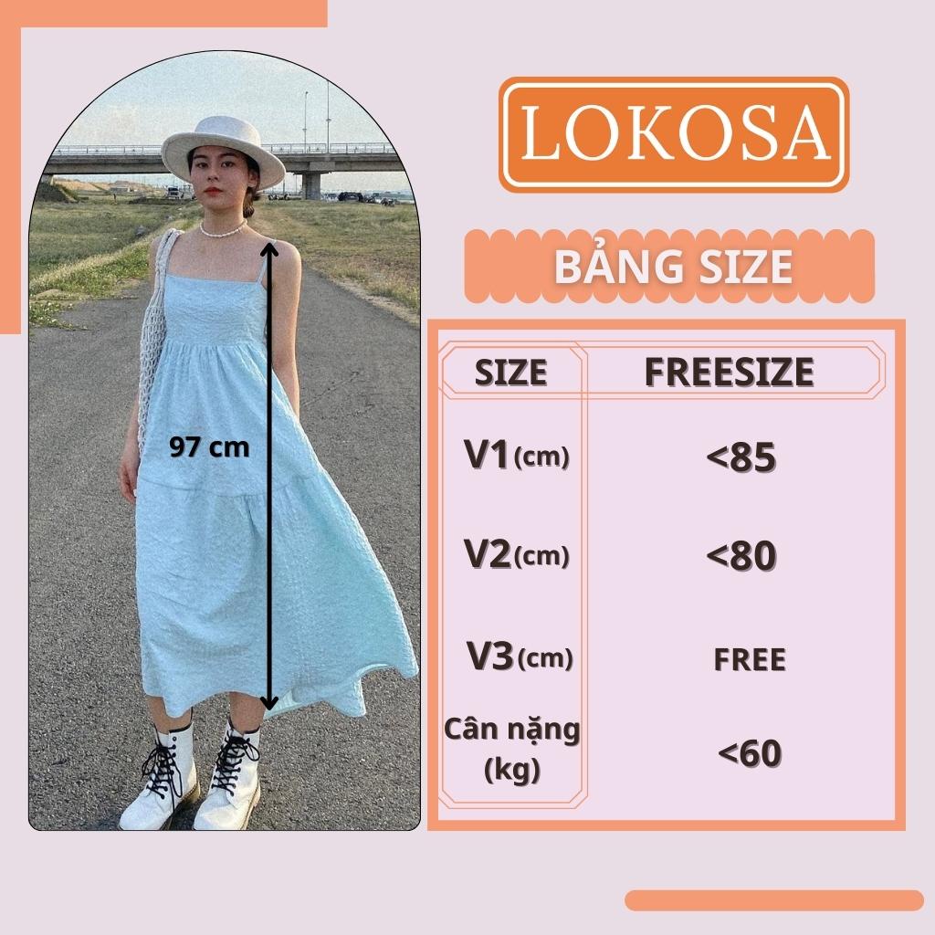 Đầm Dự Tiệc LOKOSA Váy Babydoll Dáng Dài 2 Dây Thiết Kế Hở Lưng Phong Cách Hàn Quốc Công Chúa Đi Dự Tiệc Đi Chơi VD078 | BigBuy360 - bigbuy360.vn