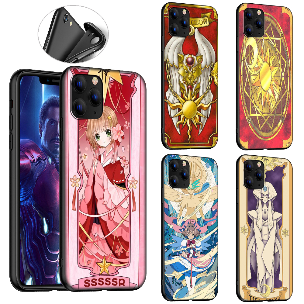 Mềm Ốp Điện Thoại Họa Tiết Thủ Lĩnh Thẻ Bài Sakura Sh209 Cho Iphone Xr X Xs Max 6 + 6s + 7 + 8 + 6 6s 7 8 Plus 5 5s Se 2020