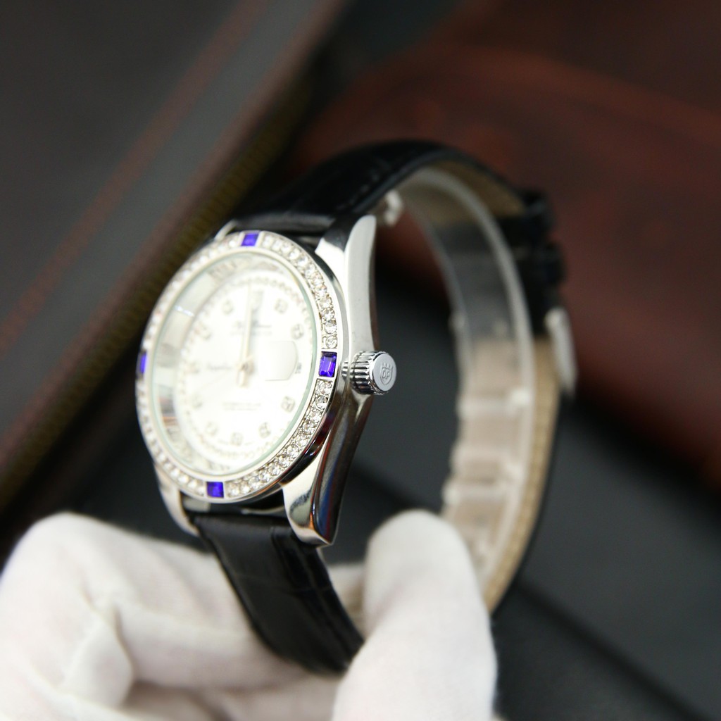 Đồng Hồ Nam olymp Dây Da Cao Cấp Sang Trọng Mặt Kính Chống Xước, Chống Nước BH Hãng 12 Tháng