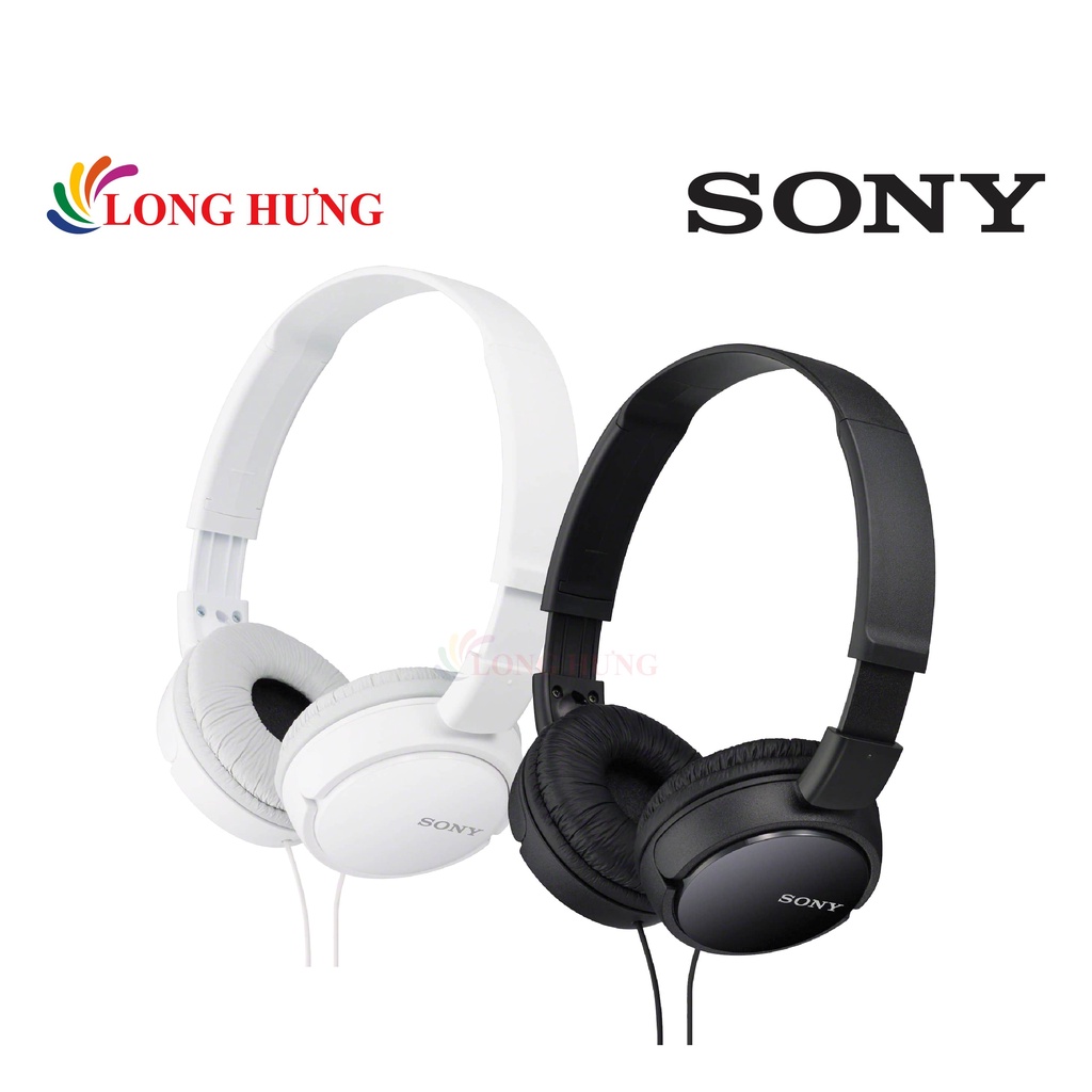 Tai nghe chụp tai có dây Sony MDR-ZX110AP - Hàng chính hãng - Âm thanh sắc nét, màng loa lớn, đệm tai êm ái