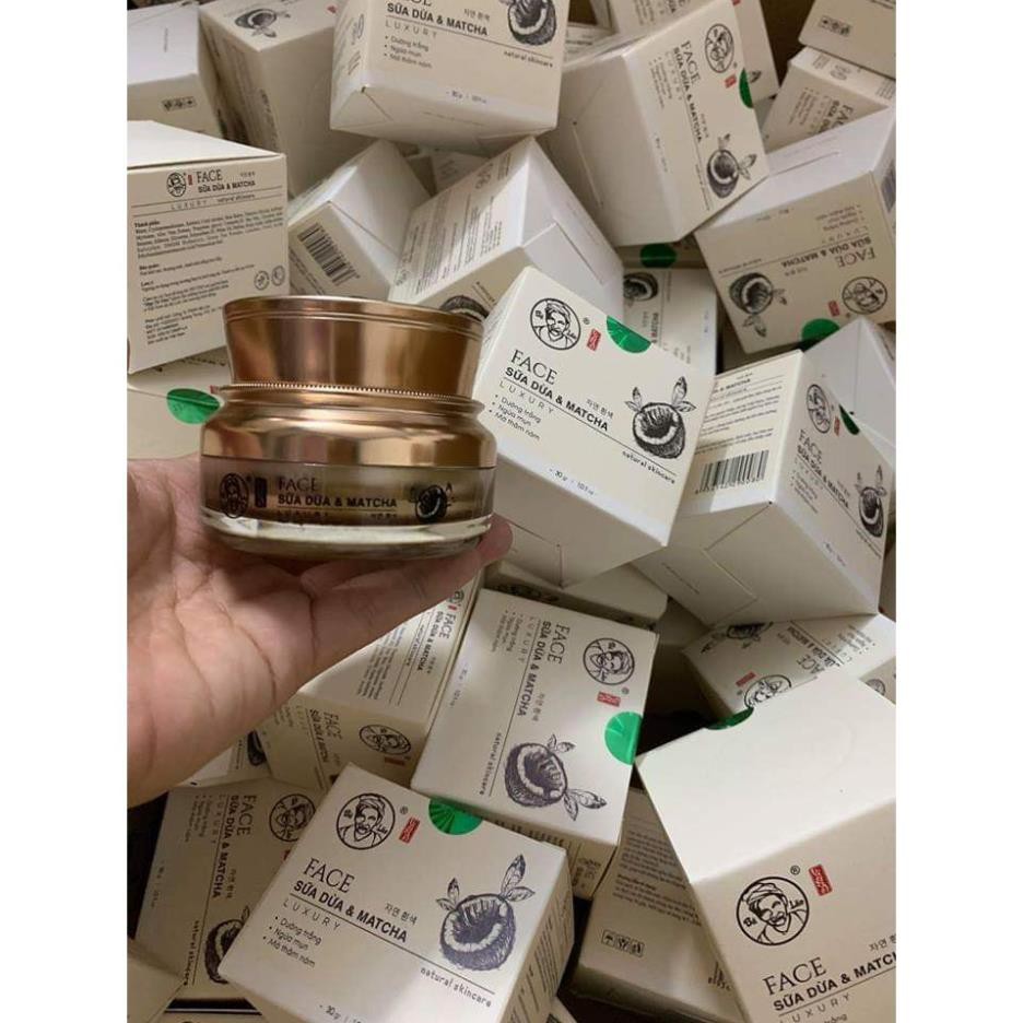 Kem Face Sữa Dừa Bà Lão Matcha & Luxury Chống Lão Hoá | BigBuy360 - bigbuy360.vn