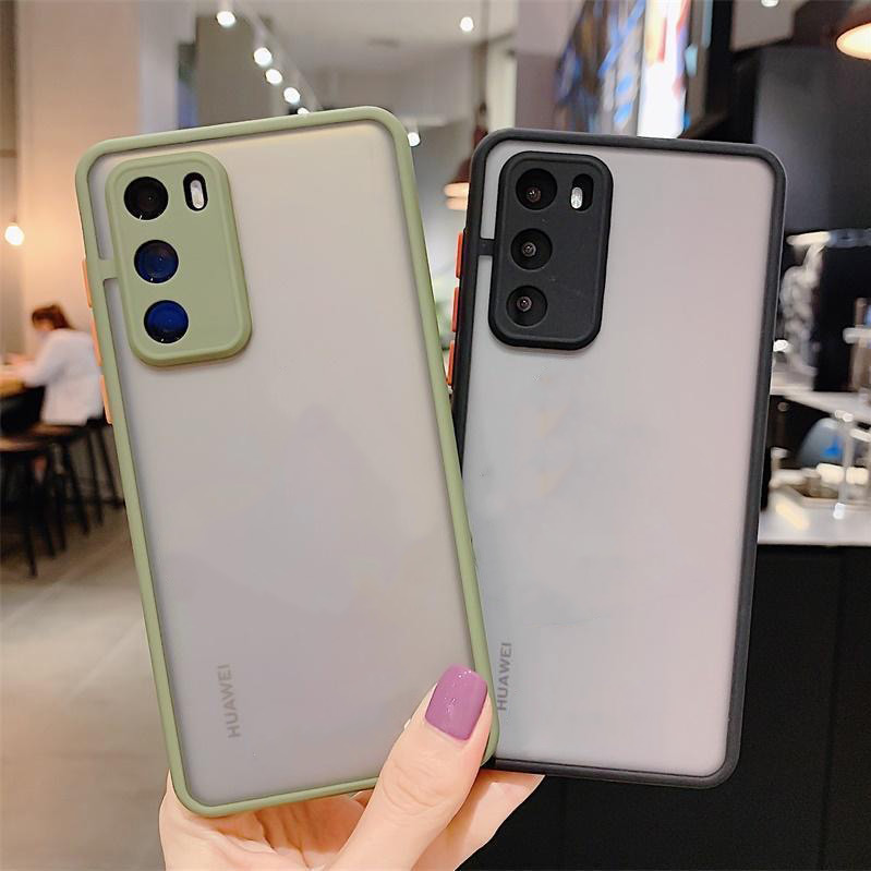 Ốp Điện Thoại acrylic Cứng Nhám Bảo Vệ Ống Kính Máy Ảnh Cho huawei mate 60 50 40 pro