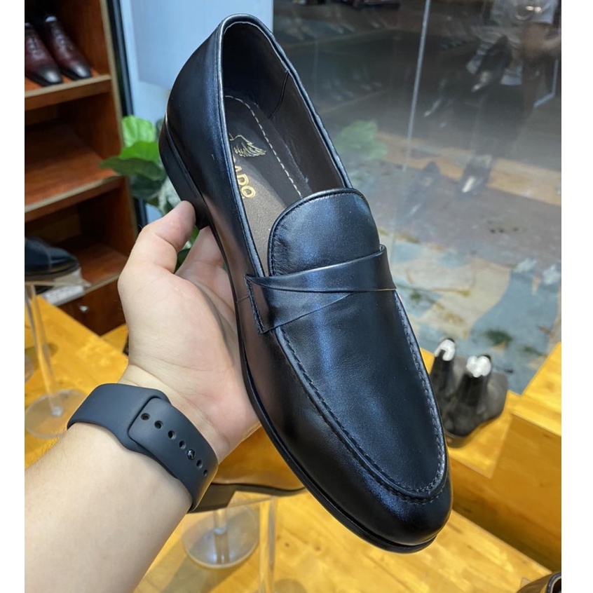 Giày lười nam da bò thật bảo hành 1 năm kiểu dáng Penny Loafer - Mã T183