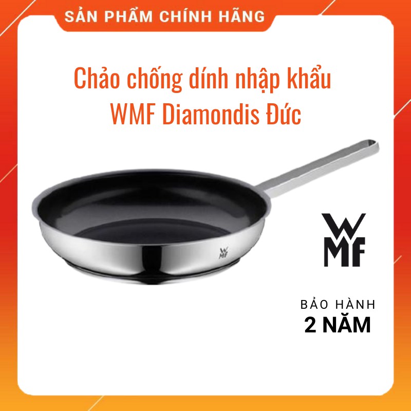 (Nhập khẩu chính hãng) Chảo chống dính cao cấp WMF Đức đun được bếp từ, bếp ga, bếp điện..., bảo hành 2 năm (24cm&28cm)