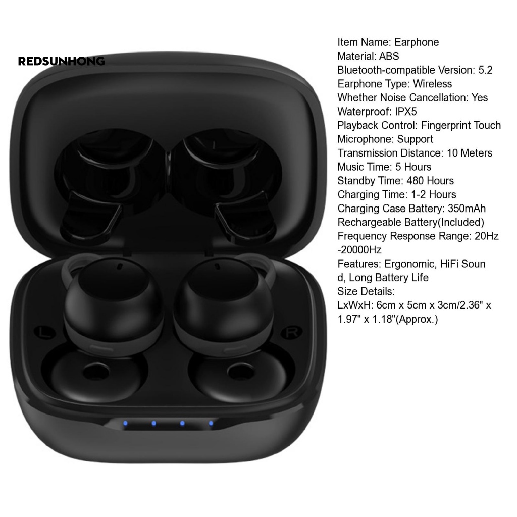 Tai Nghe Nhét Tai Không Dây Bluetooth 5.2 Tiết Kiệm Năng Lượng