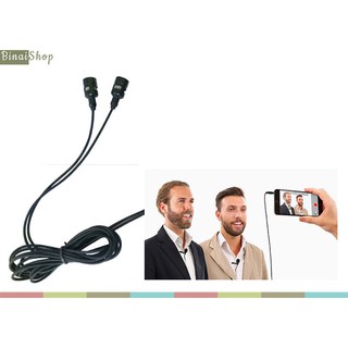 Cặp micro cài áo cho điện thoại Koolsound Lavalier for moblie (2 mic)