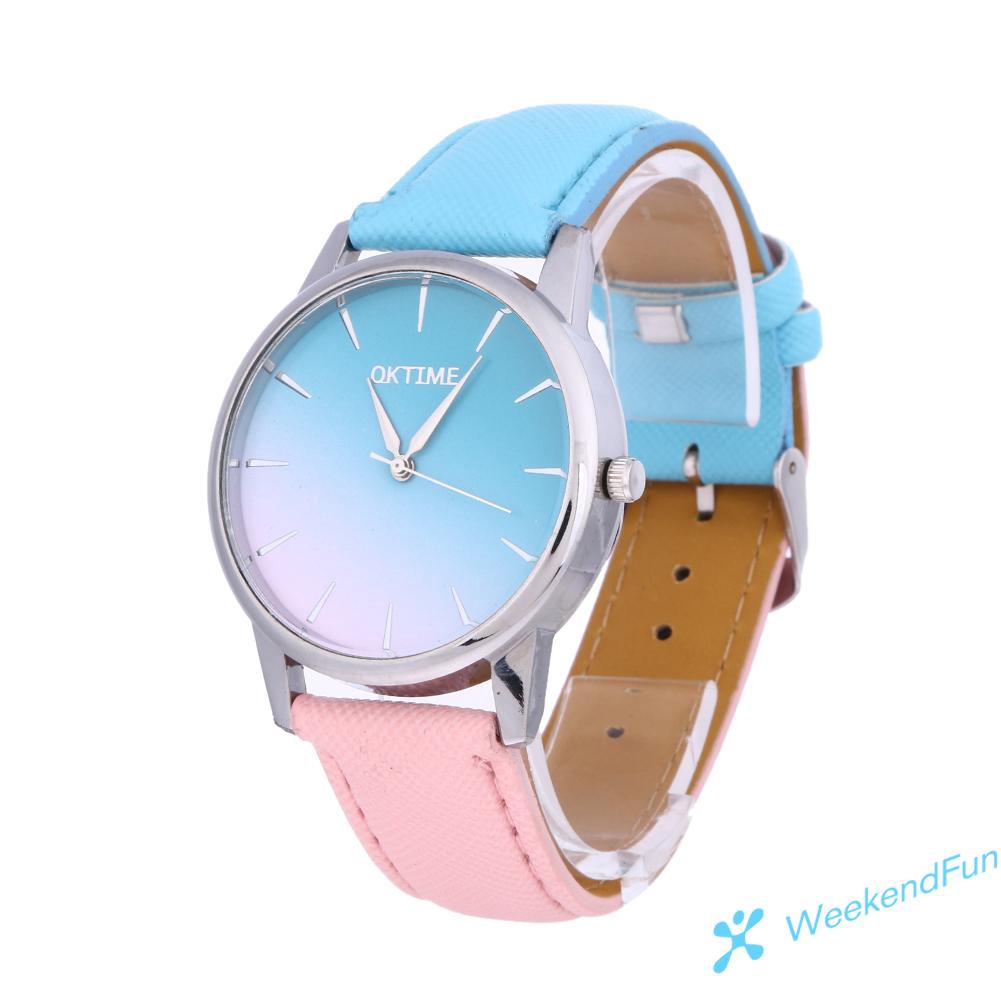 Đồng Hồ Nữ Dây Da 2 Màu