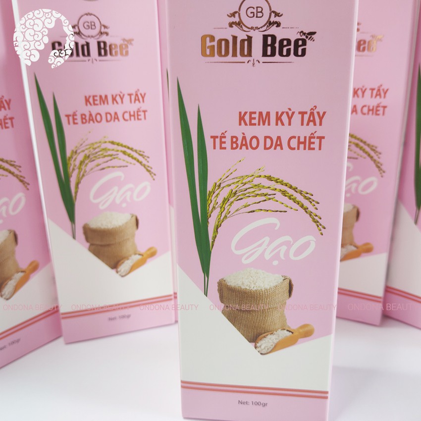 [Real Natural] KEM TẨY KỲ TẾ BÀO DA CHẾT TINH CHẤT GẠO (dành cho da mặt) Gold Bee - Ondona Beauty