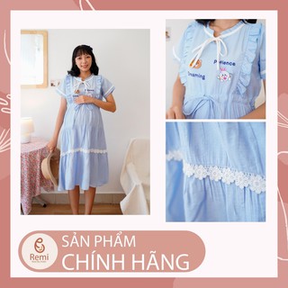 Đầm Bầu Công Sở Dáng Xòe Mặc Bầu Và Sau Sinh Váy Bầu REMI Mặc Công Sở Mặc Đi Chơi Đều Đẹp Chất Siêu Thoáng Mát