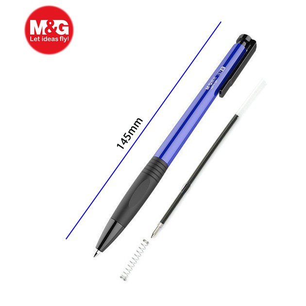 Bút bi mực dầu chính hãng M&G ABP 7501 nét 0.7 viết êm mực đậm