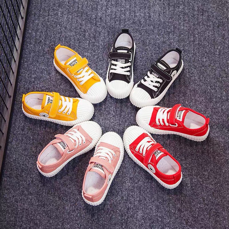 SUGE Giày Thể Thao Vải Canvas Thời Trang Cho Bé Size 25-36