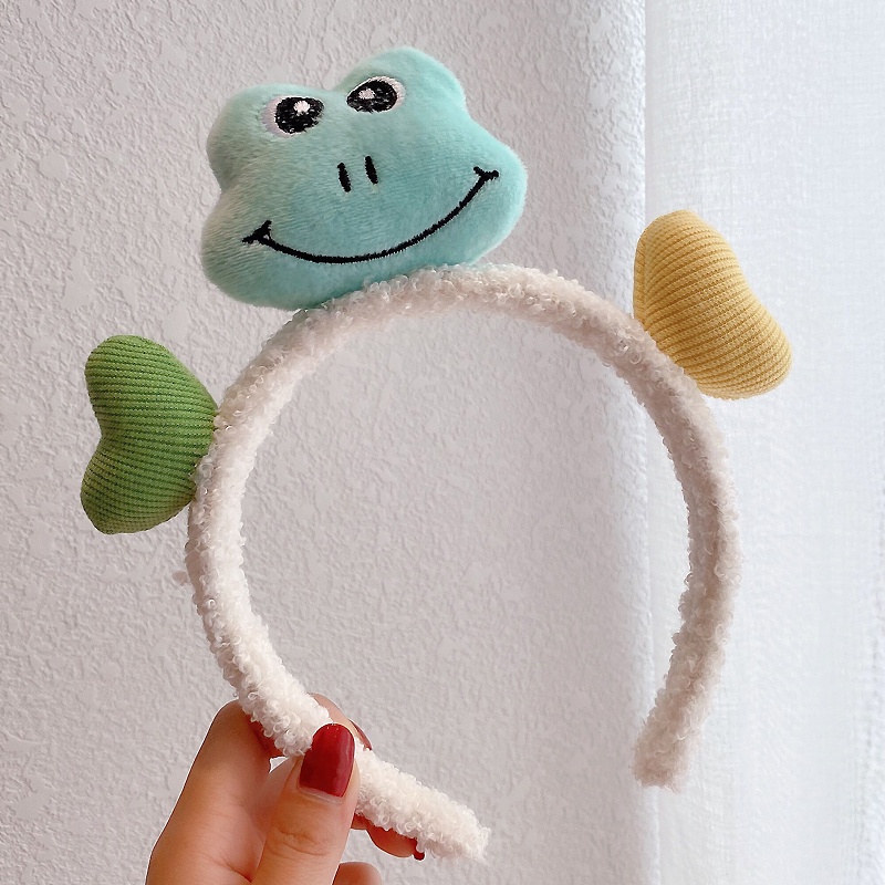 Băng Đô Cài Tóc Chống Trượt Hình Chú Gấu Nhồi Bông Dễ Thương