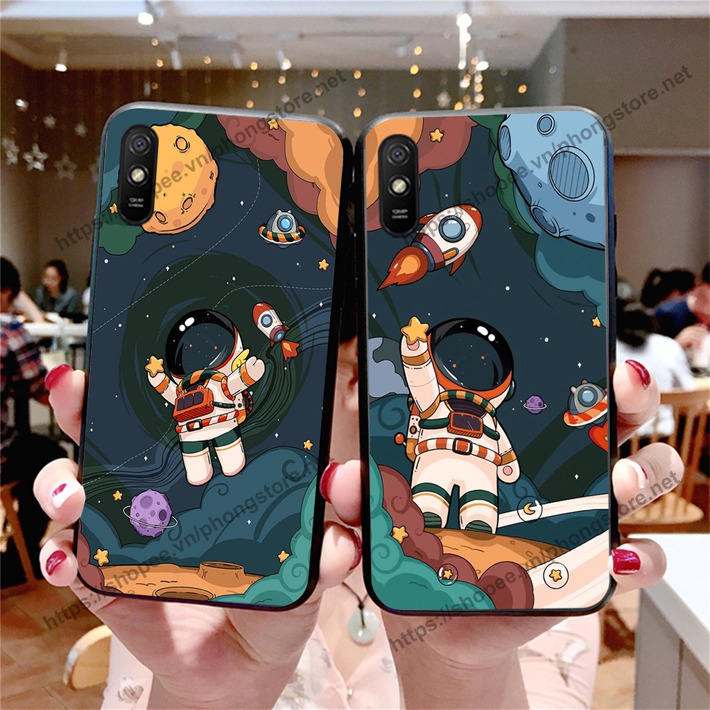 Ốp lưng Xiaomi Redmi 7A / 8A / 9A vũ trụ phi hành gia cực hot siêu cute-rẻ-bền