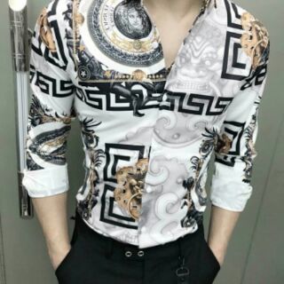 Áo sơ mi lụa 3d nam nữ