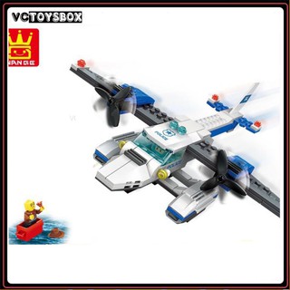 [ RẺ VÔ ĐỐI ] ĐỒ CHƠI TRẺ EM- Xếp hình Lego Máy bay Cảnh sát Chiến Đấu (3 in 1)