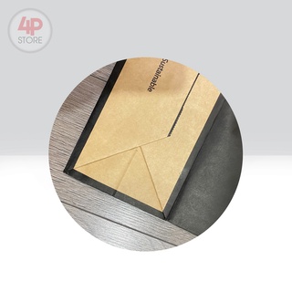 10 TÚI KRAFT ĐEN 32X24X11CM [ NGANGxCAOxHÔNG ] - HỎA TỐC