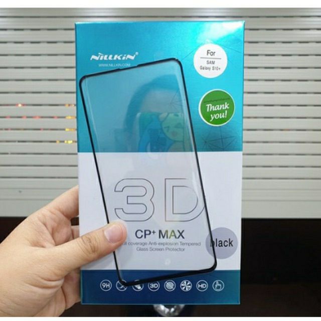 Kính cường lực Nillkin chính hãng 3D CP+ Max cho Samsung Galaxy S10 / S10 Plus