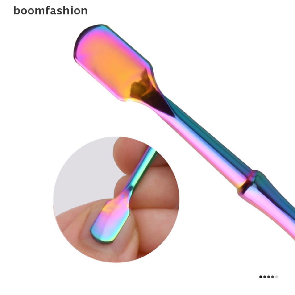 [boomfashion] Double Sided Stainless Steel Metal Cuticle Pusher Cuticle Dead Skin Trimmer [new]