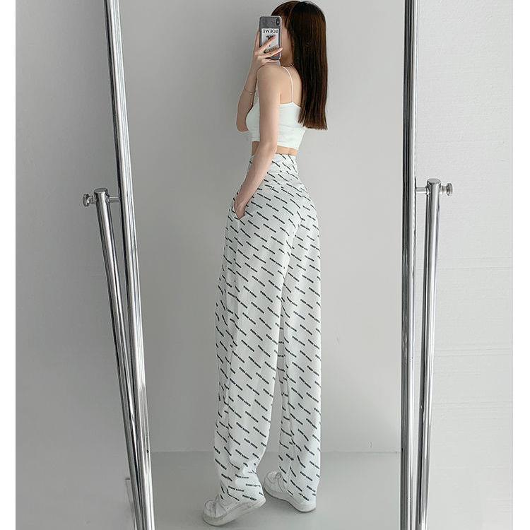 Quần dài ống rộng lưng cao thời trang sành điệu cho nữ
