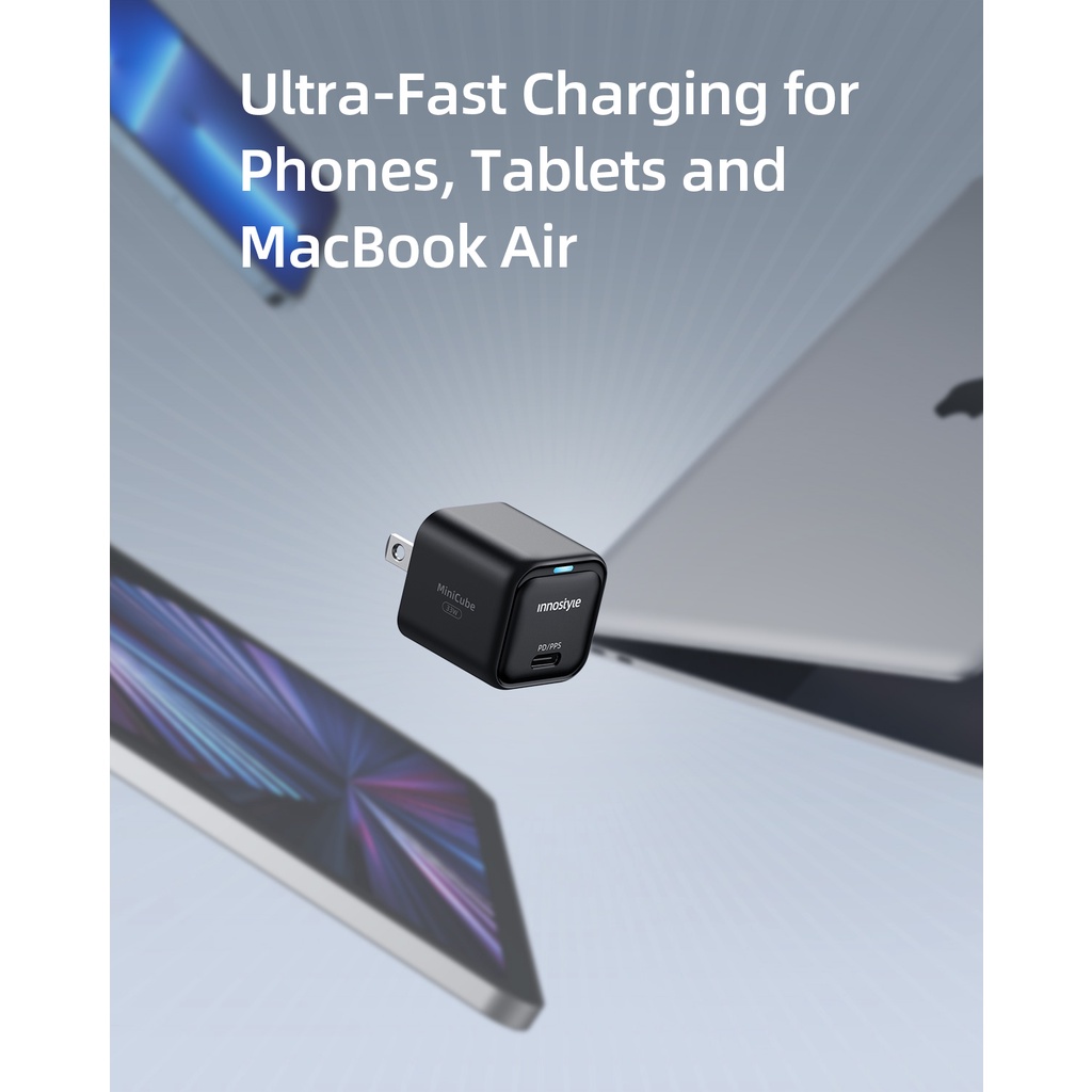 Sạc nhanh Innostyle MiniCube PD/PPS 33W GaN Charger - Hoàng Hà Mobile