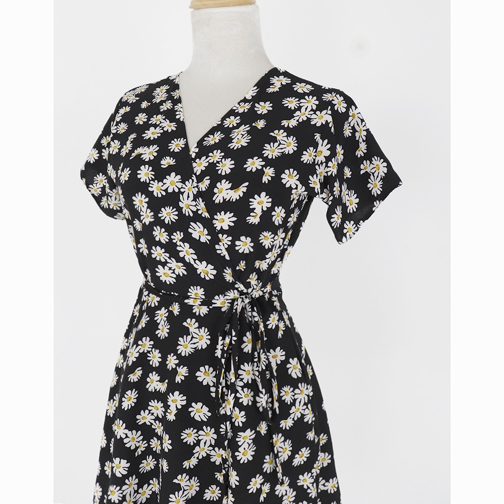 Đầm váy nữ hoa nhí, dáng xoè cổ chữ V xinh xắn, dễ thương RD045 | BigBuy360 - bigbuy360.vn