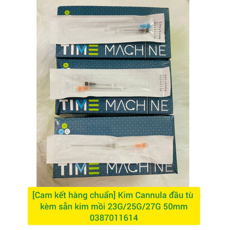 [Cam kết hàng chuẩn] Kim Canula Cannula đầu tù có kèm sẵn kim mồi 23G/25G/27G 50mm(Có giá chào sỉ)