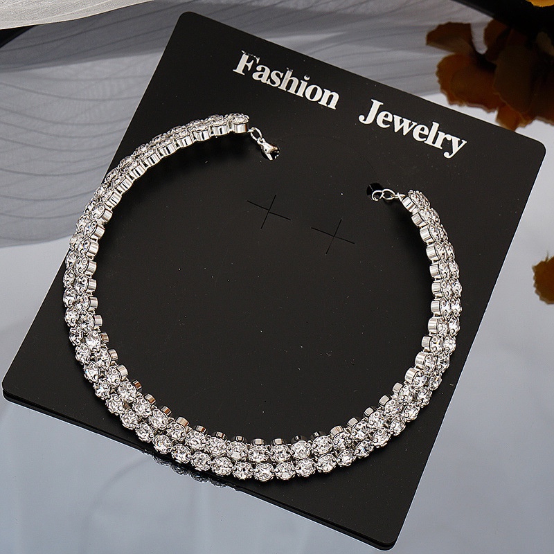 Vòng Cổ Choker Đính Đá Thời Trang Cho Cô Dâu