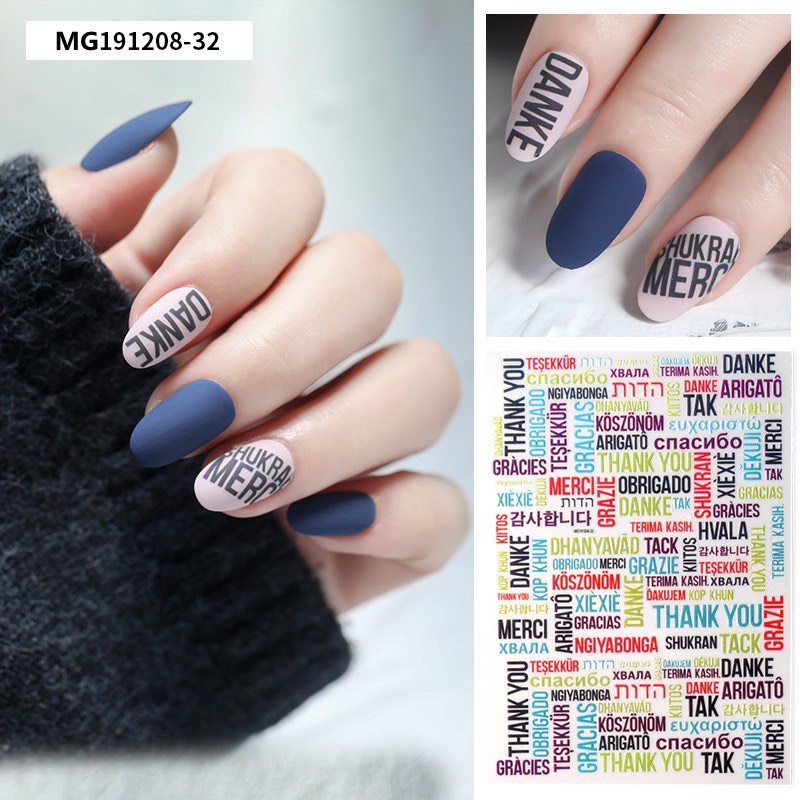 STICKER DÁN MÓNG CHỮ MG191