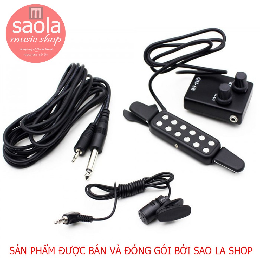 Guitar Pickup Acoustic QH-6B ( Full Bộ )