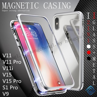 Vivo S1 Pro V11 Pro V11i V15 Pro V9 Z5X Z1 Pro S5 IQOO NEO Tempered Glass Magnetic Hard Case