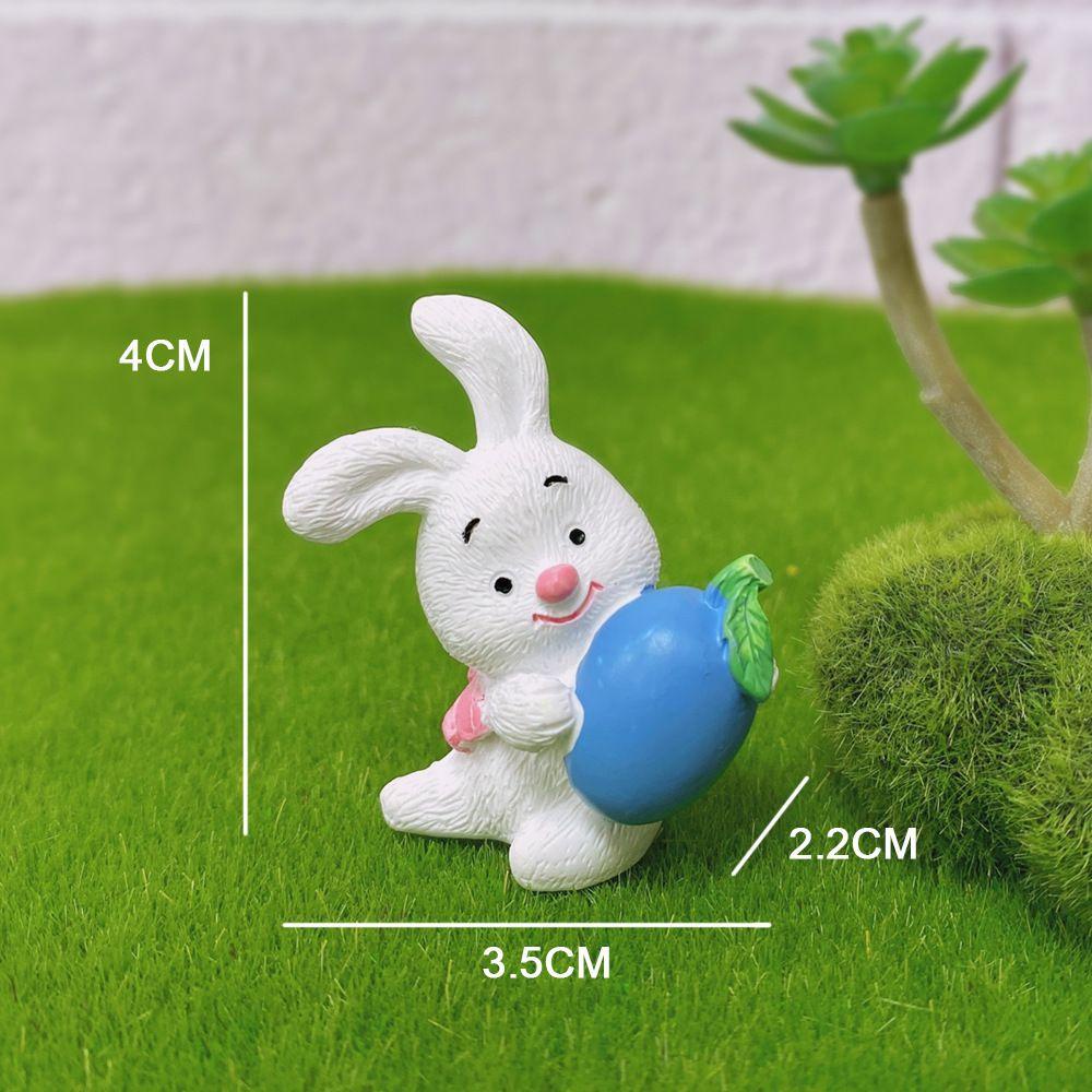 Set 8 Tượng Thỏ Mini Trang Trí Tiểu Cảnh