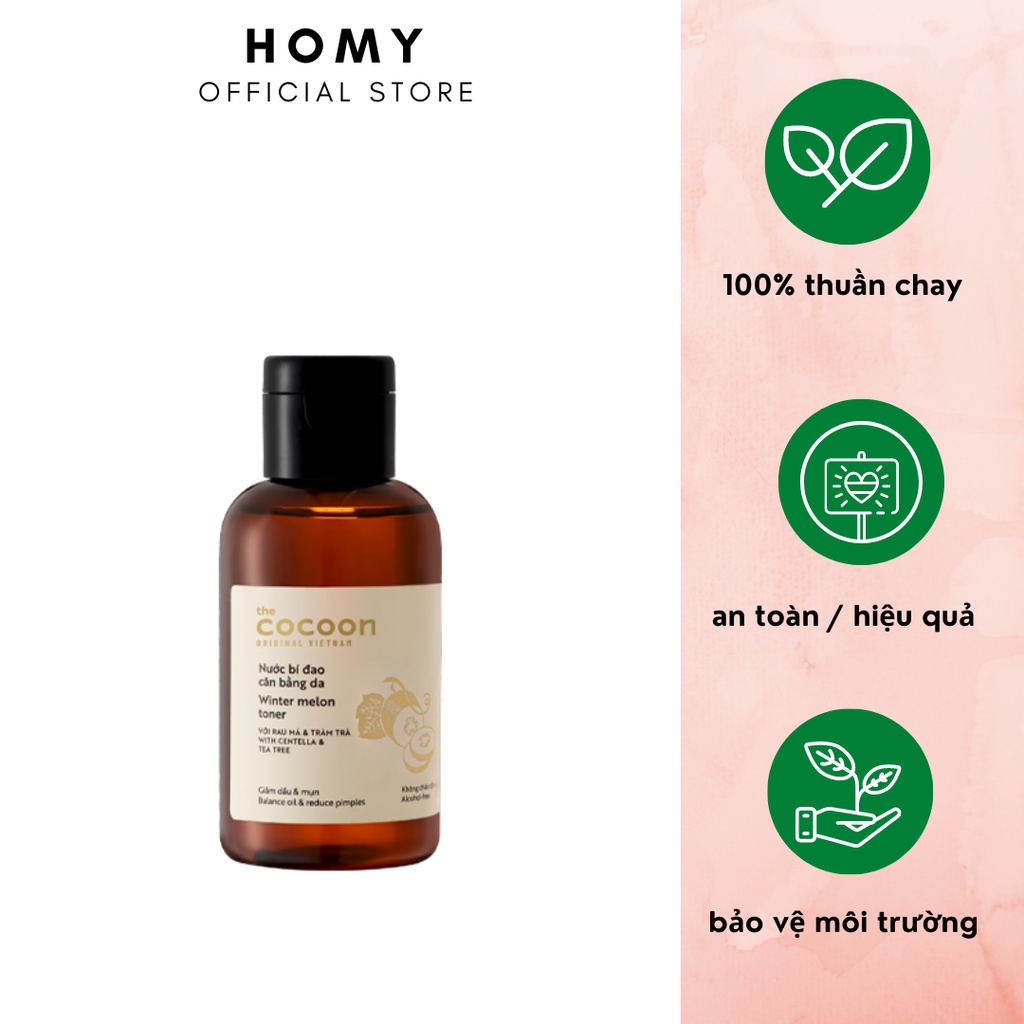 [Mã INCU50 giảm 50k đơn 250k] Nước bí đao cân bằng da Cocoon 140ml