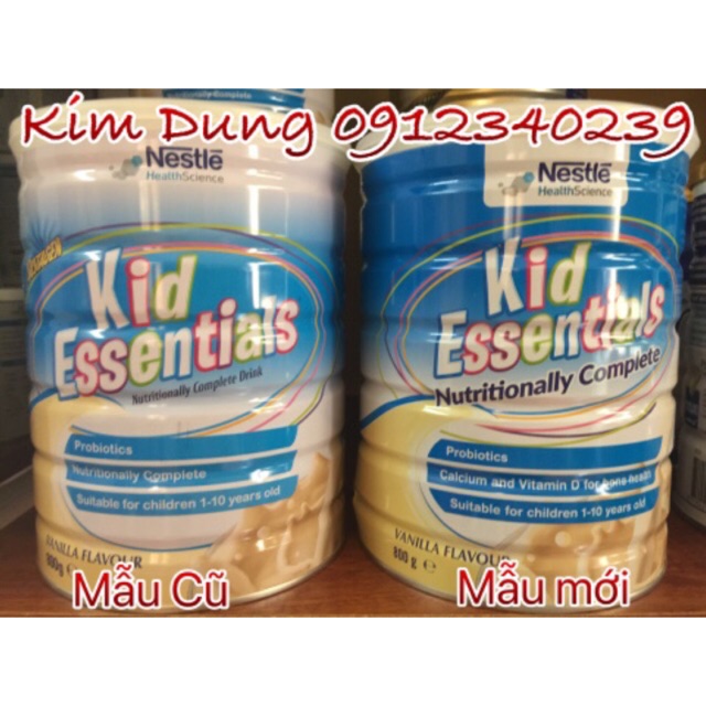 Sữa Kid Essentials Nestle cho bé biếng ăn 800gr