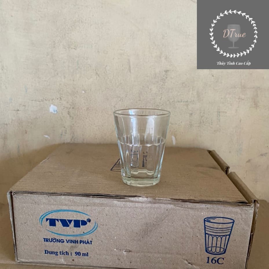 Bộ 12 Ly Trà Cafe Thủy Tinh 90ML Việt Nam 16C - TVP