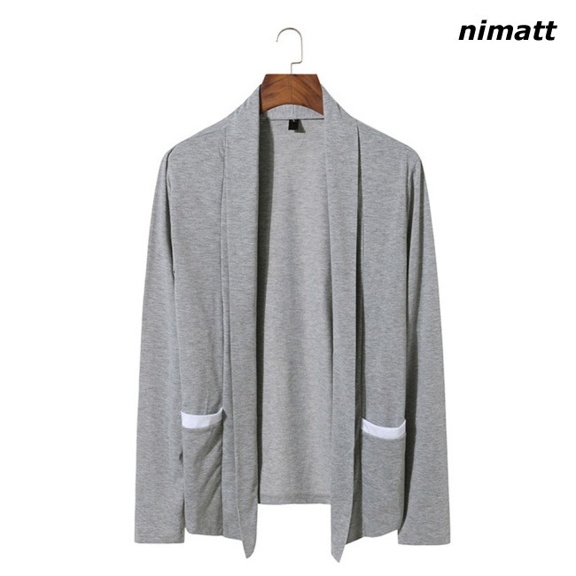 Kim Tay Dài Cho Nam Khoác Dệt Áo Cardigan