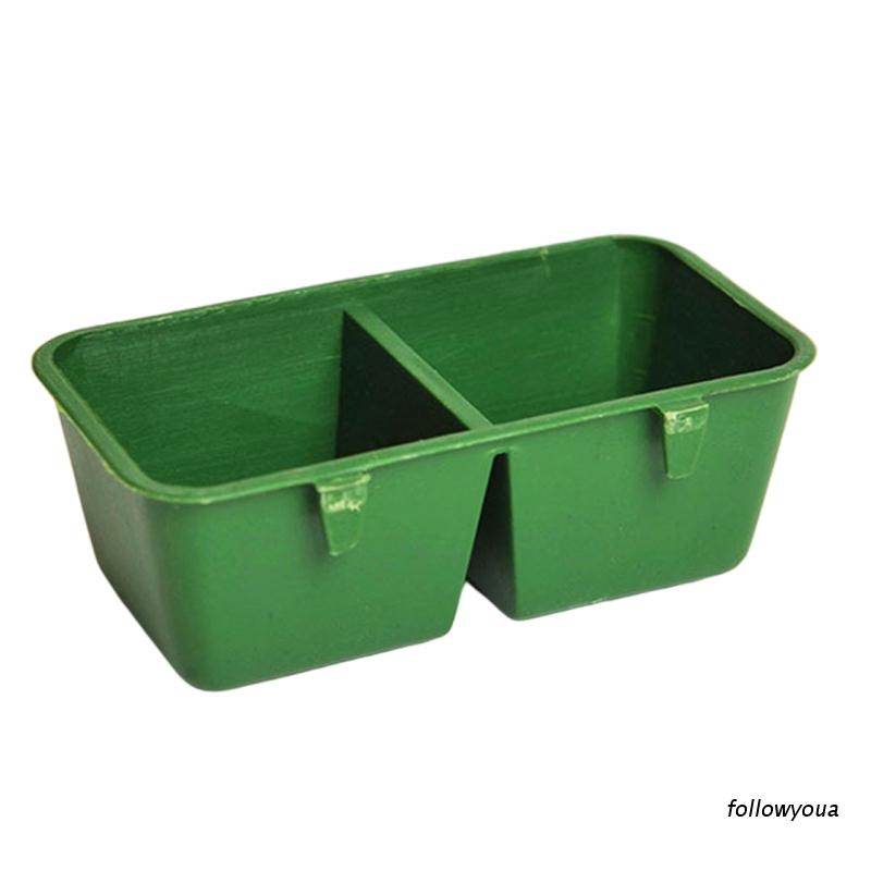 Khay Đựng Thức Ăn Nước Uống 2 Cốc Bằng Nhựa Dạng Treo Cho Chim Bồ Câu