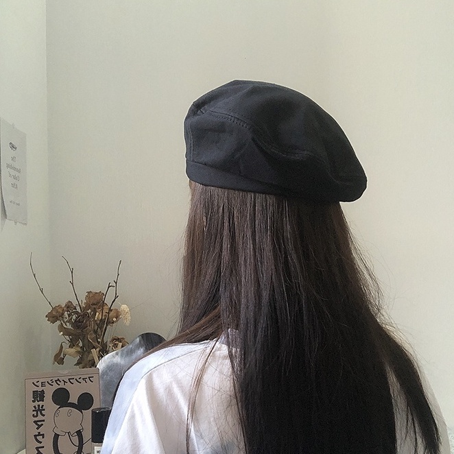 Mũ nồi nữ, nón beret newsboy chất kaki trơn, phong cách tiểu thư ulzzang Hàn Quốc, phụ kiện Emmer191
