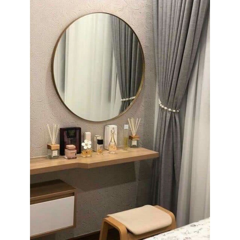 Gương tròn, gương đèn led trang điểm, gương nhà tắm