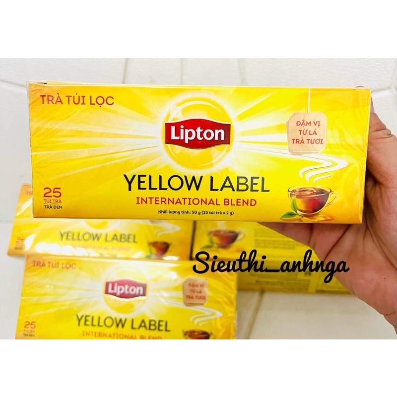 Trà Túi Lọc Lipton 50g(25 túi trà x 2g)