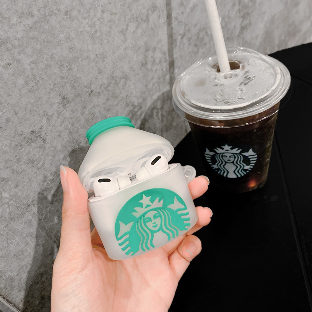 Luminous Starbucks bottle airpods pro case airpods case anti-drop soft silicone airpods 1 2 pro protective cover