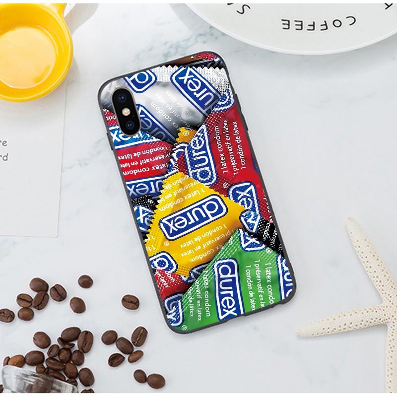DUREX Ôp Điện Thoại tpu Dẻo Họa Tiết Độc Đáo Vui Nhộn Cho iphone x 12 13 mini 11 14 pro xs max xr 5s 6s 7 8 plus Ốp