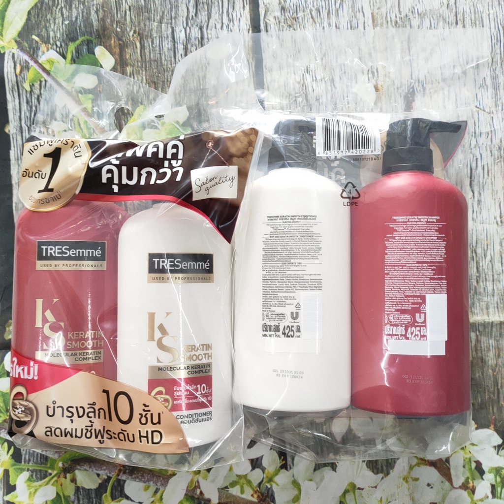 Combo 2 Chai Dầu Gội Xả TRESemmé Thái Lan 400ml