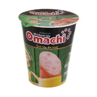 Lốc 10 ly mì omachi tôm chua cay thịt thật ly 112g