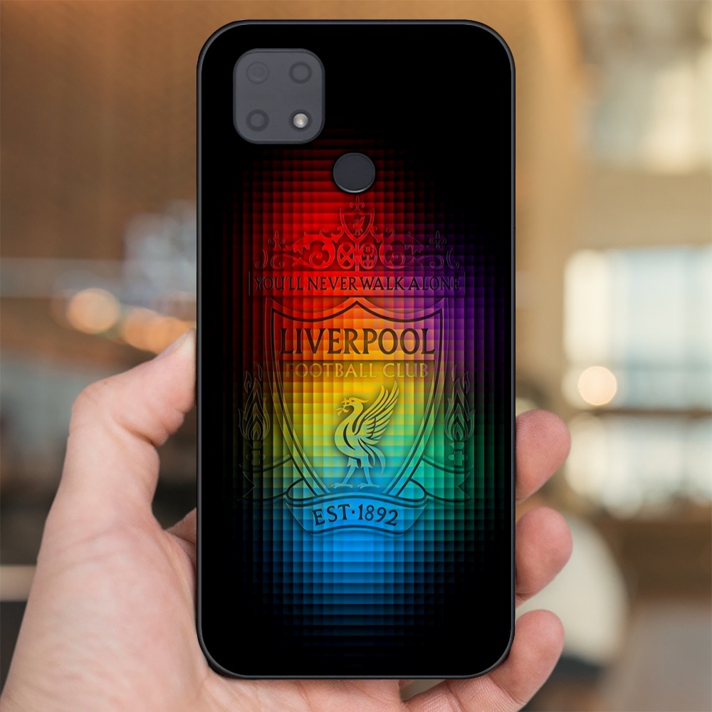 Ốp lưng Xiaomi Redmi 10C viền đen in hình Liverpool FC